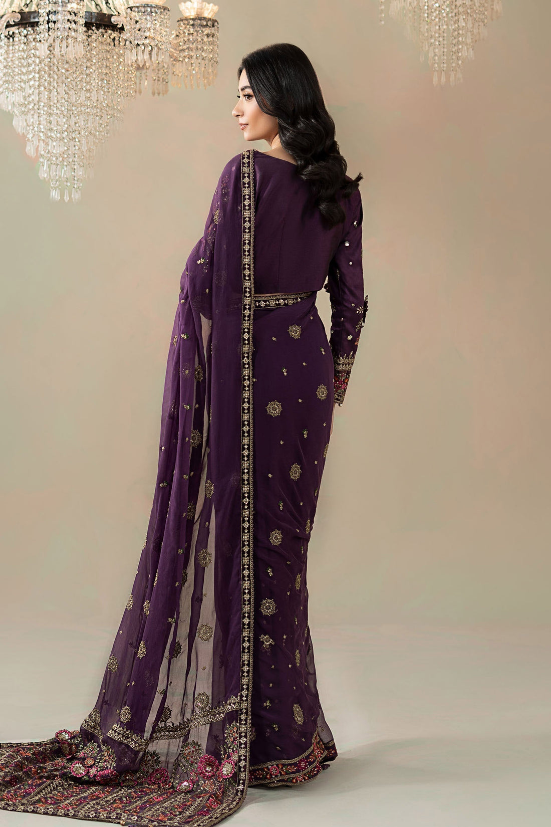 Maria B | Soiree Formals | WFS-09-01-Purple - House Of Hania