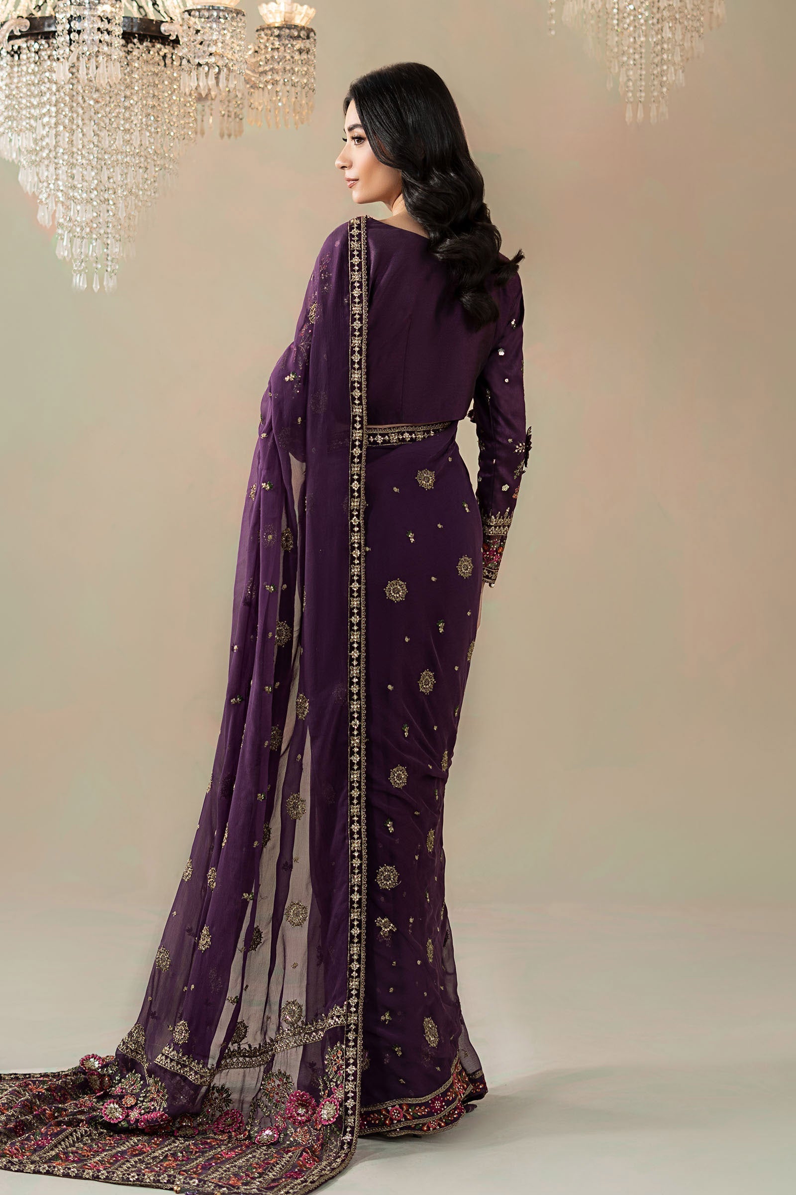 Maria B | Soiree Formals | WFS-09-01-Purple - House Of Hania
