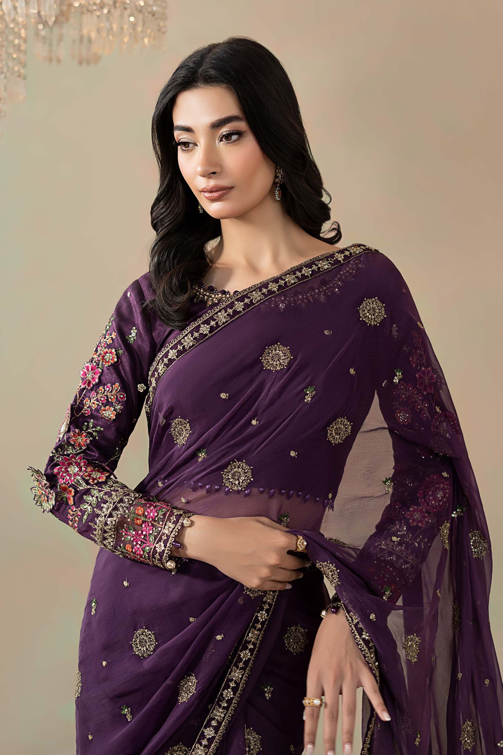 Maria B | Soiree Formals | WFS-09-01-Purple - House Of Hania