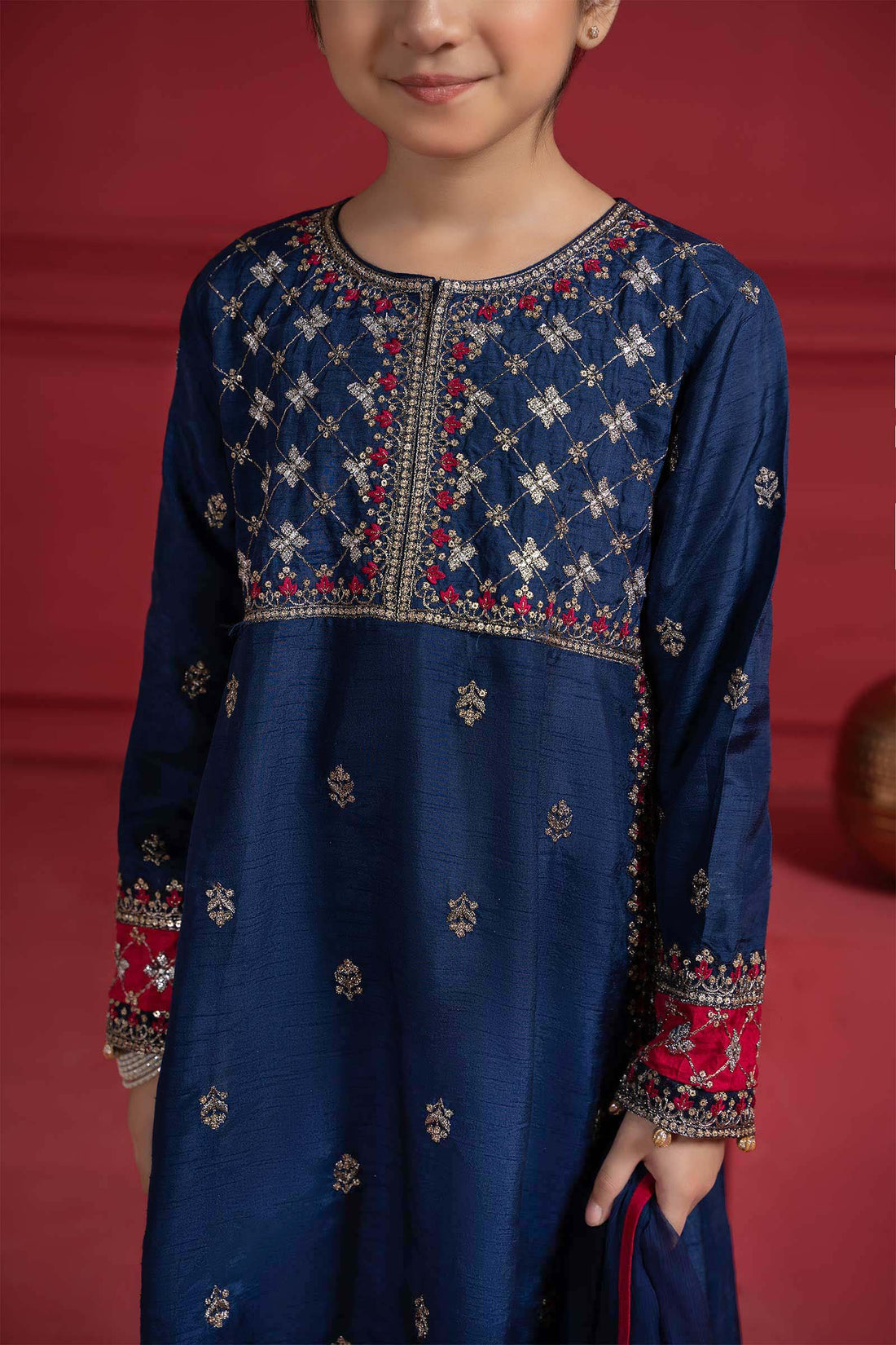 Maria B | Suit Blue MKS-W23-12 - House Of Hania