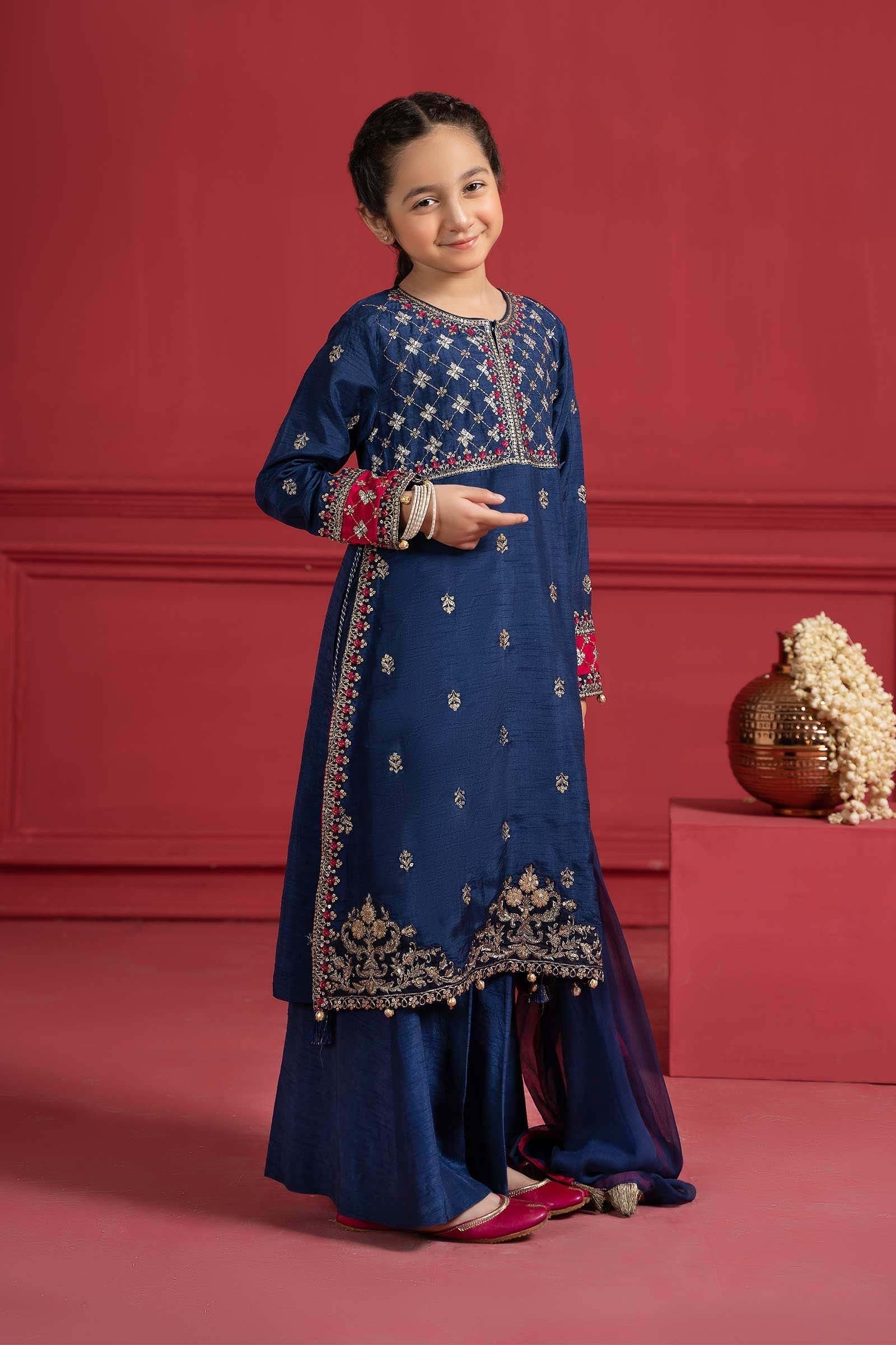 Maria B | Suit Blue MKS-W23-12 - House Of Hania