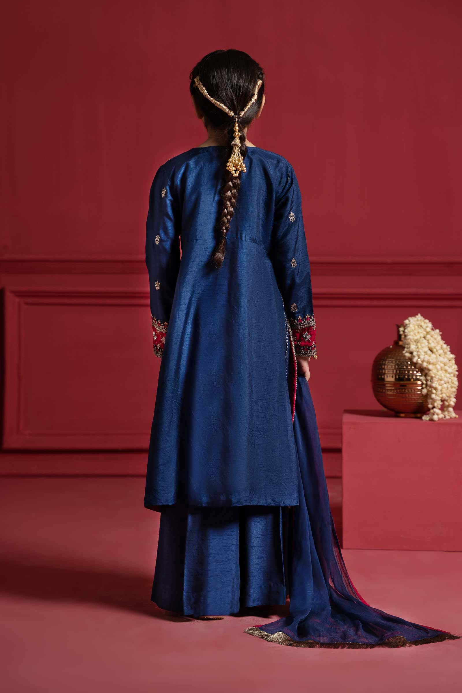 Maria B | Suit Blue MKS-W23-12 - House Of Hania