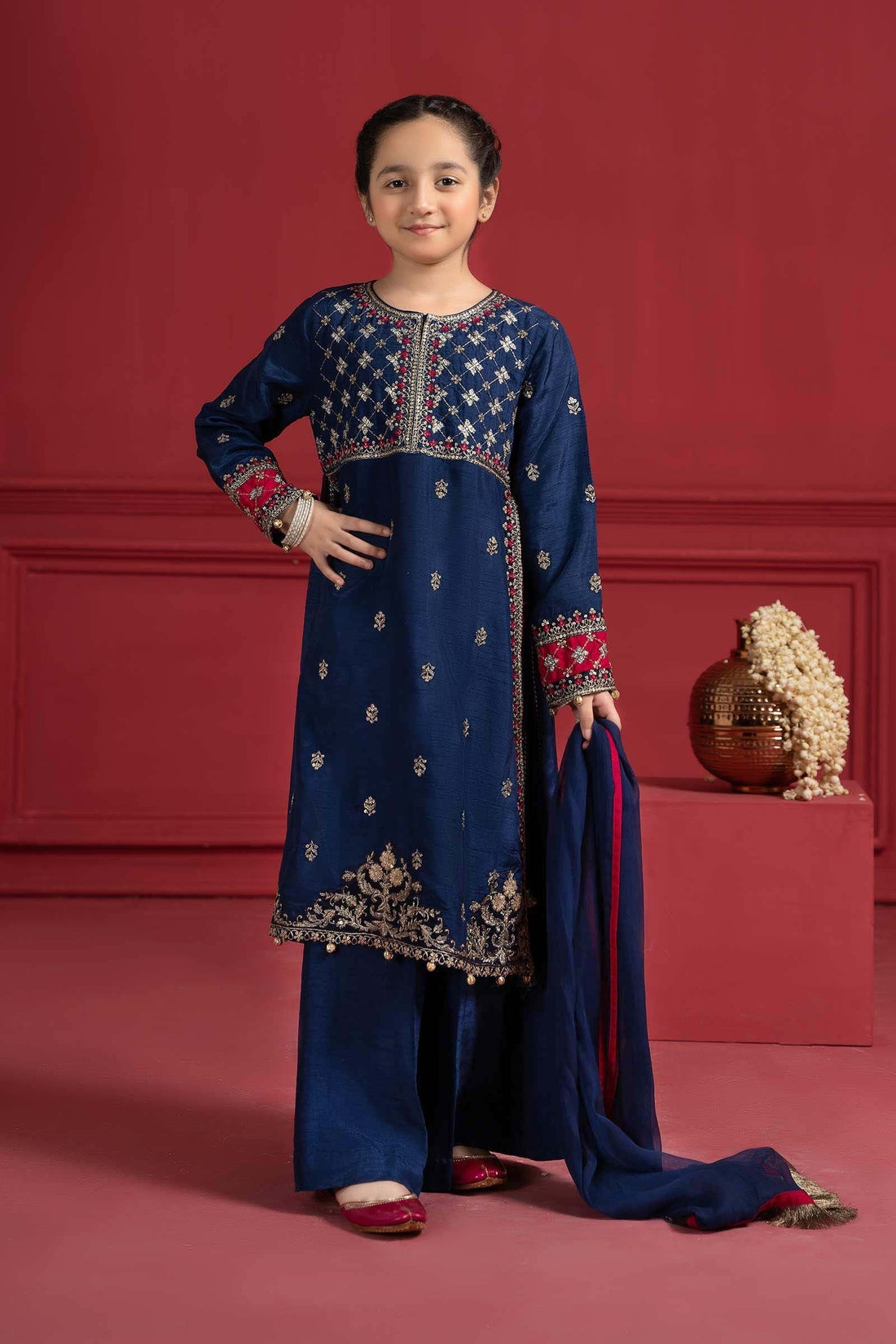 Maria B | Suit Blue MKS-W23-12 - House Of Hania