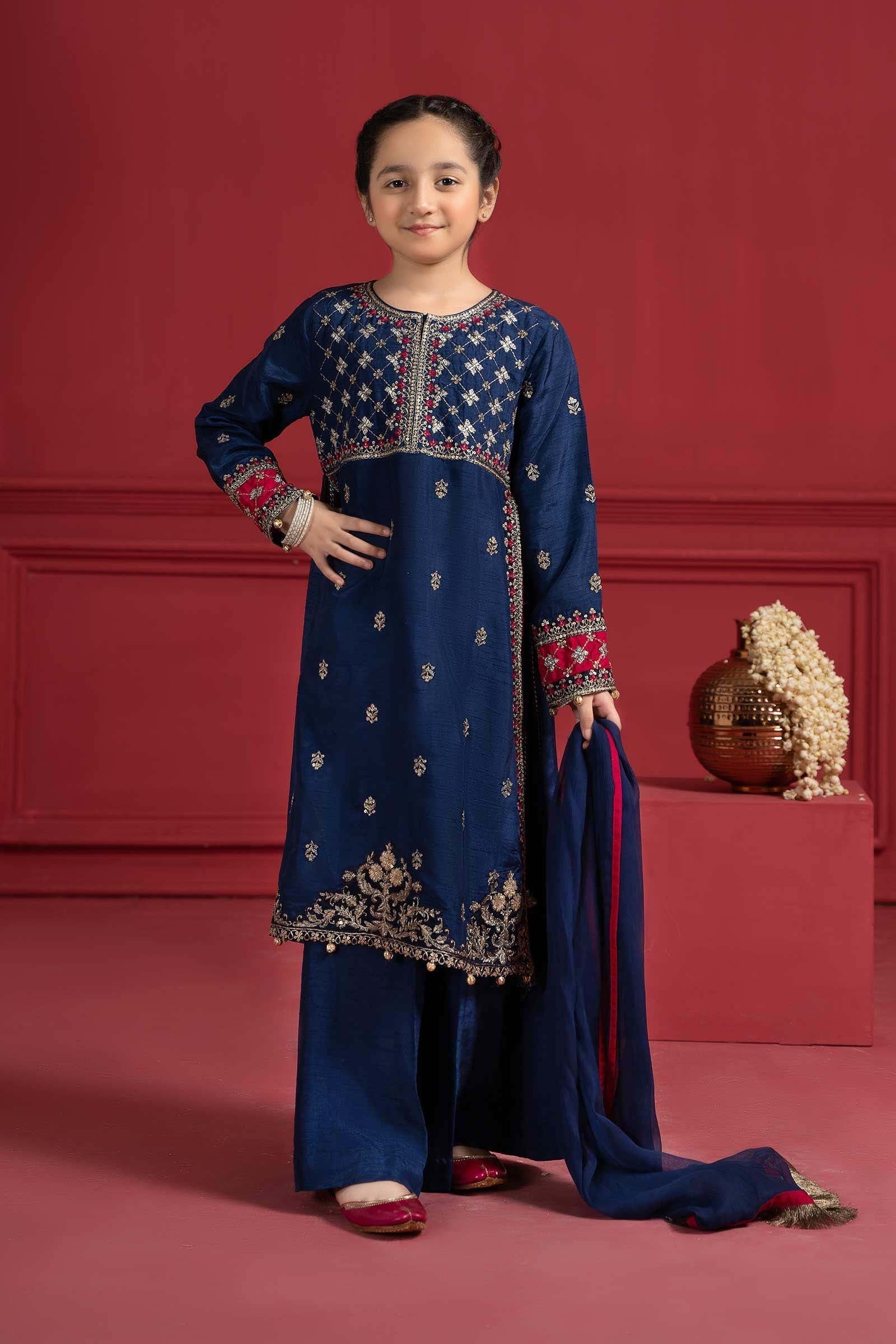 Maria B | Suit Blue MKS-W23-12 - House Of Hania