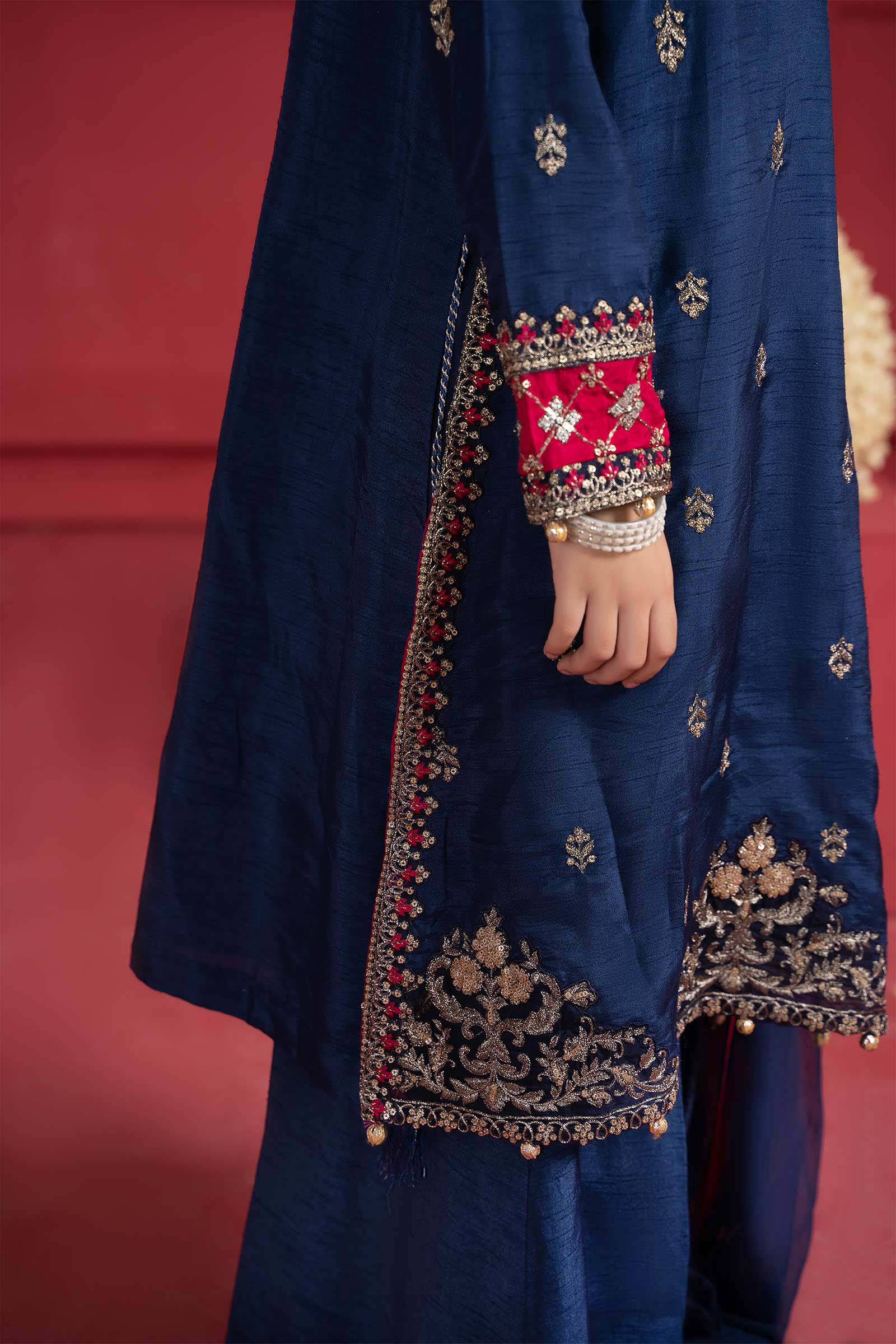 Maria B | Suit Blue MKS-W23-12 - House Of Hania