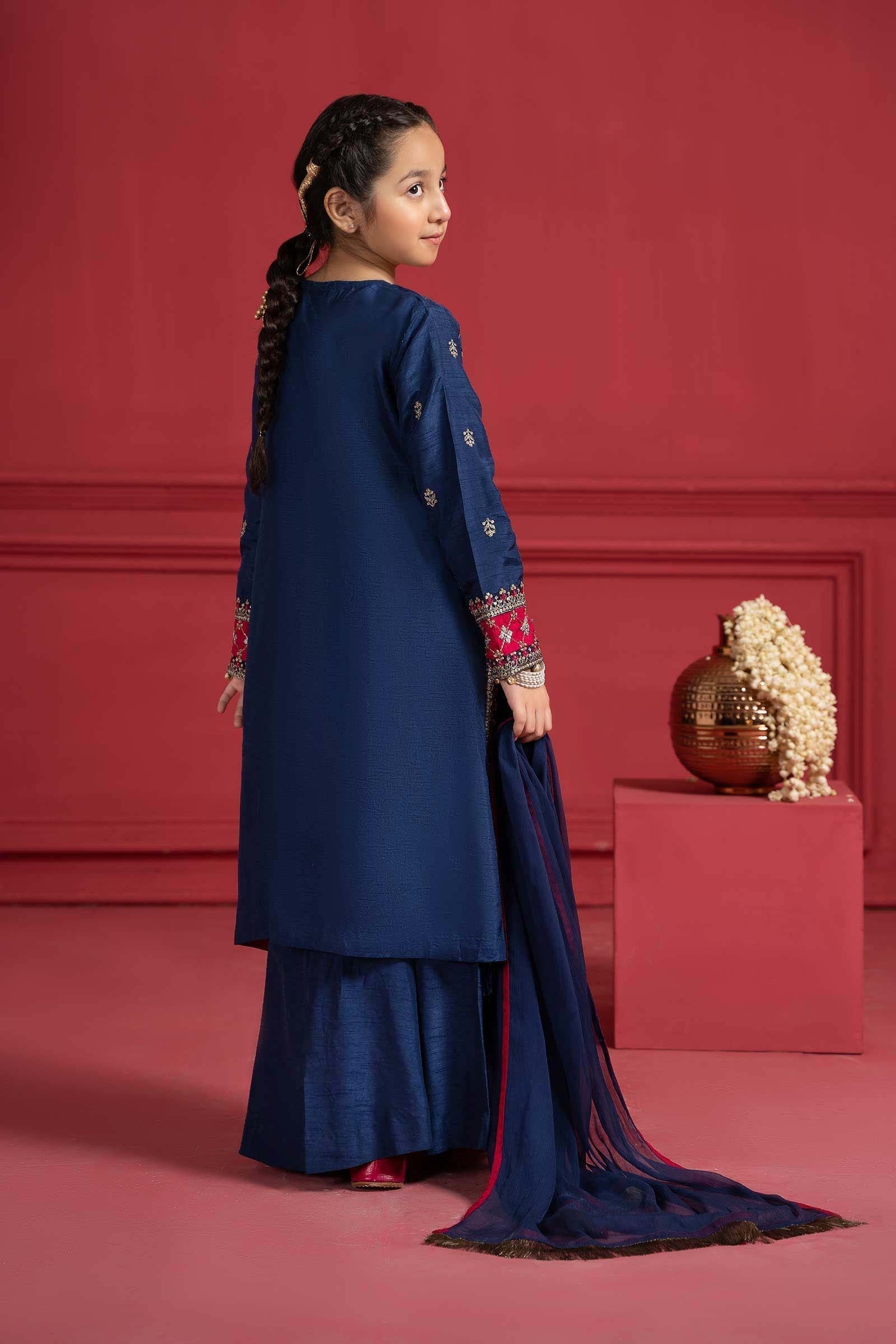 Maria B | Suit Blue MKS-W23-12 - House Of Hania
