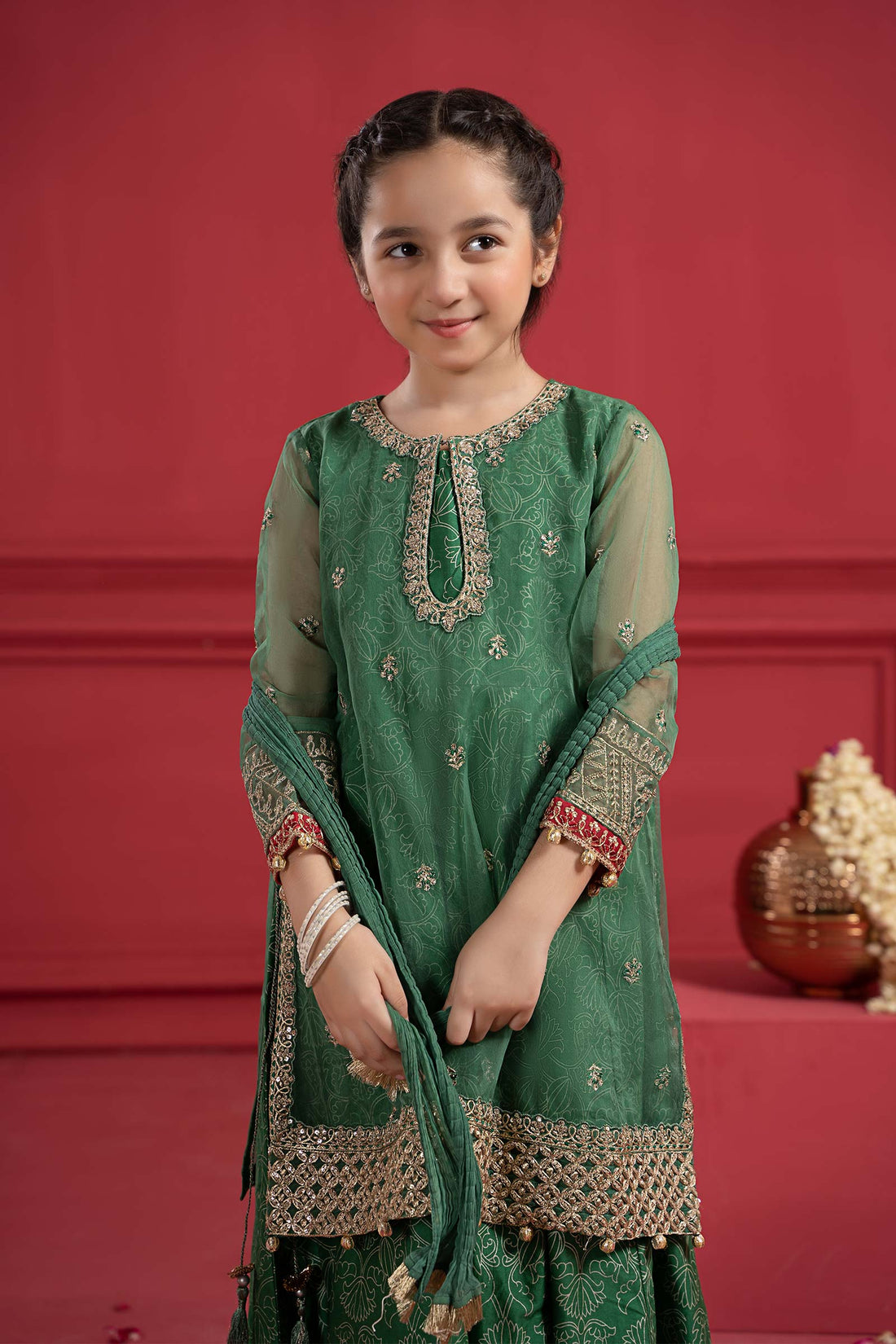 Maria B | Suit Green MKS-W23-21 - House Of Hania