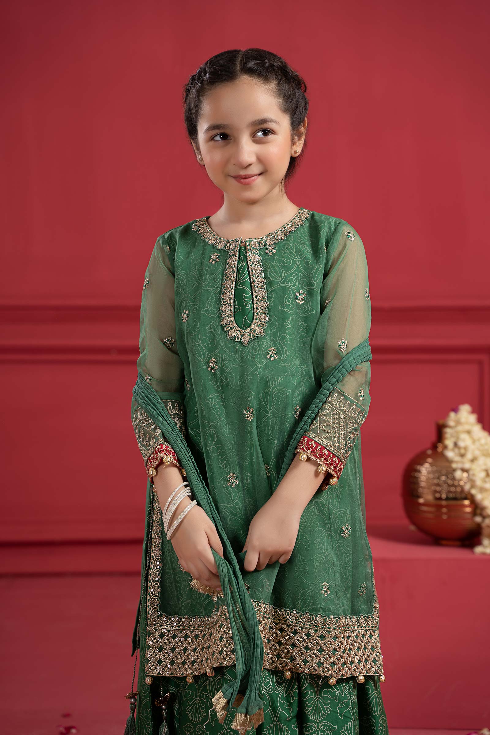 Maria B | Suit Green MKS-W23-21 - House Of Hania