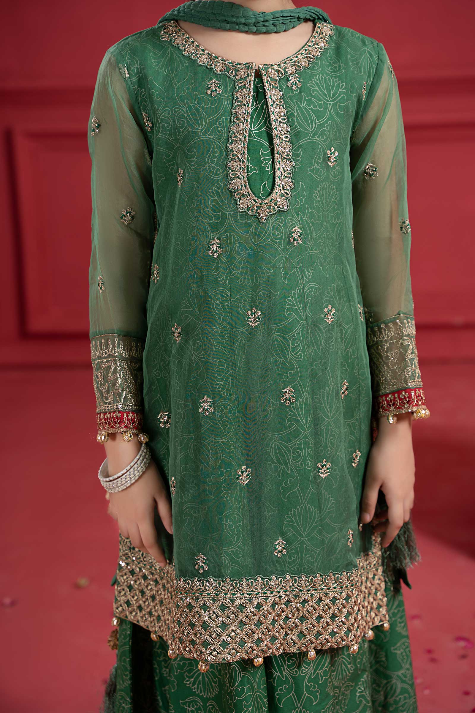 Maria B | Suit Green MKS-W23-21 - House Of Hania