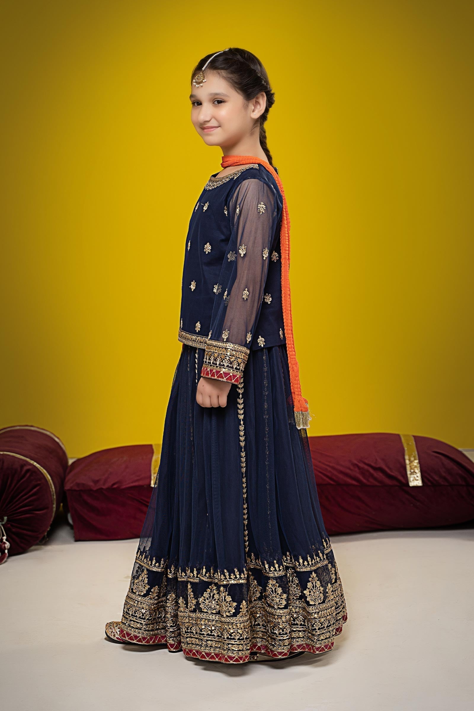 Maria B | Suit Navy Blue MKS-W23-35 - House Of Hania