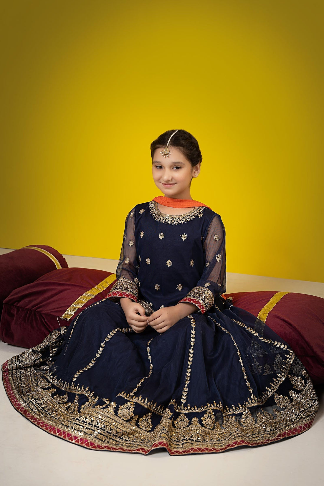 Maria B | Suit Navy Blue MKS-W23-35 - House Of Hania
