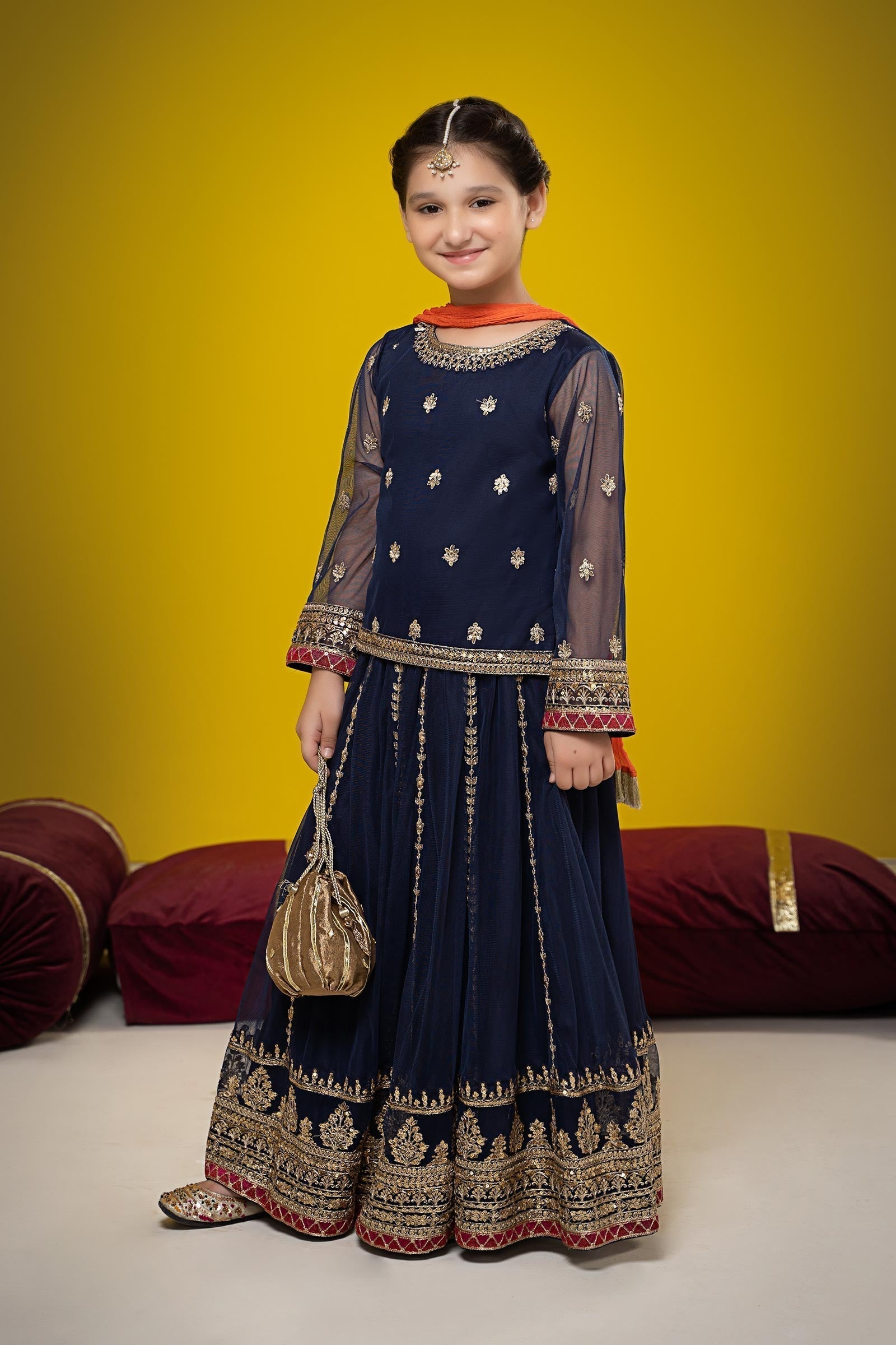 Maria B | Suit Navy Blue MKS-W23-35 - House Of Hania