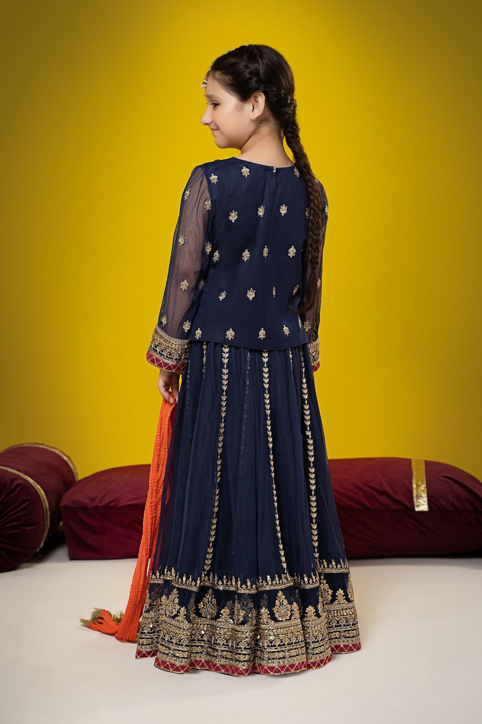Maria B | Suit Navy Blue MKS-W23-35 - House Of Hania