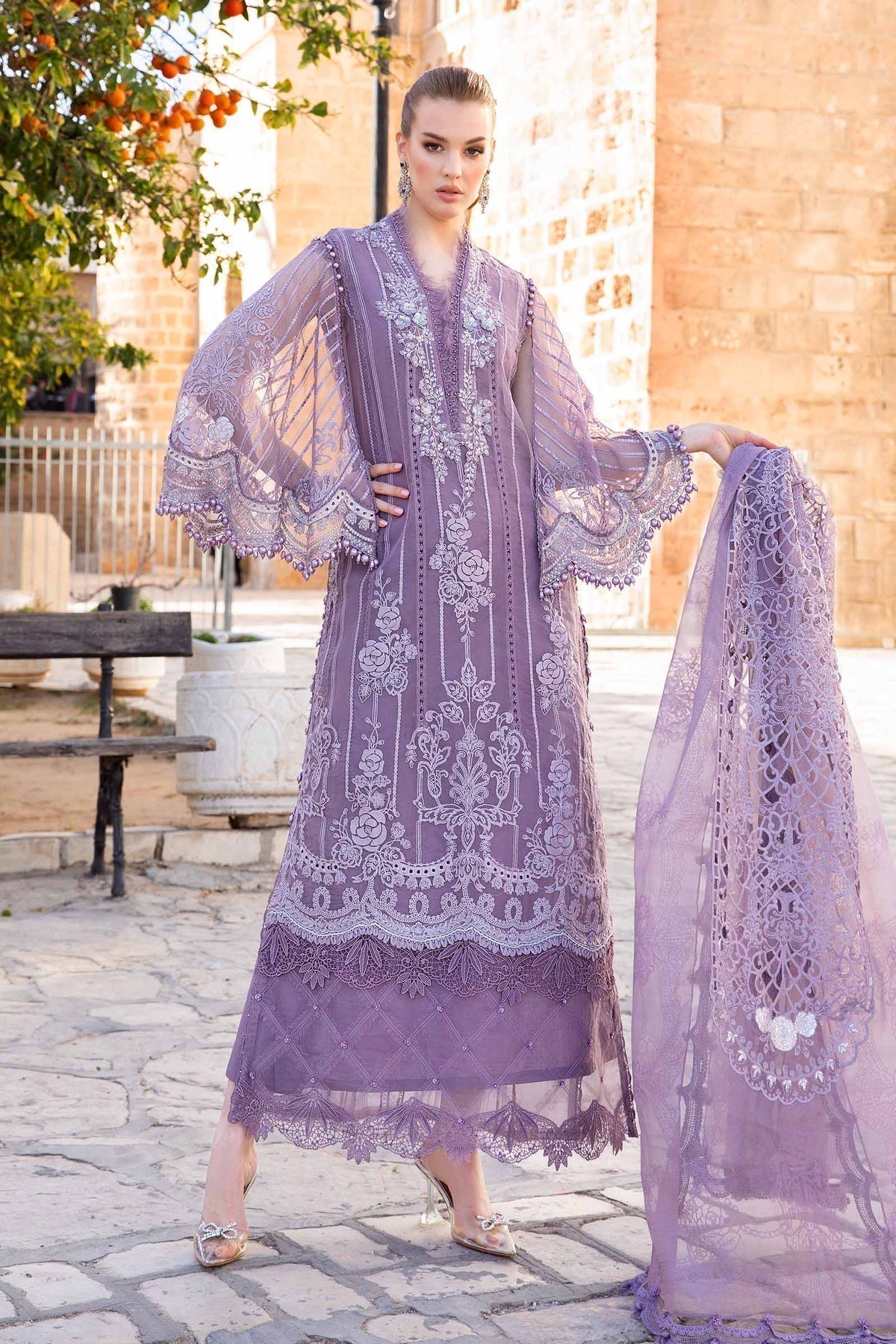 Maria B | Voyage a' Luxe Lawn | D-2401-A - House Of Hania