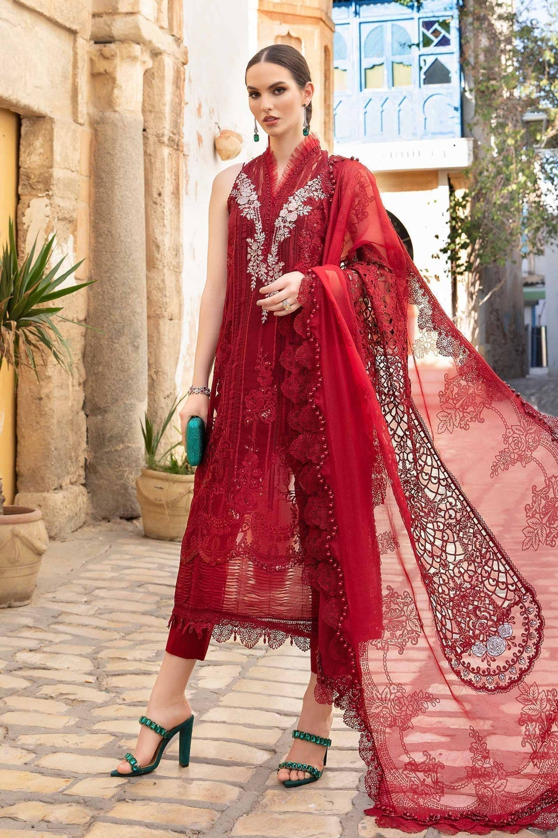 Maria B | Voyage a' Luxe Lawn | D-2401-B - House Of Hania