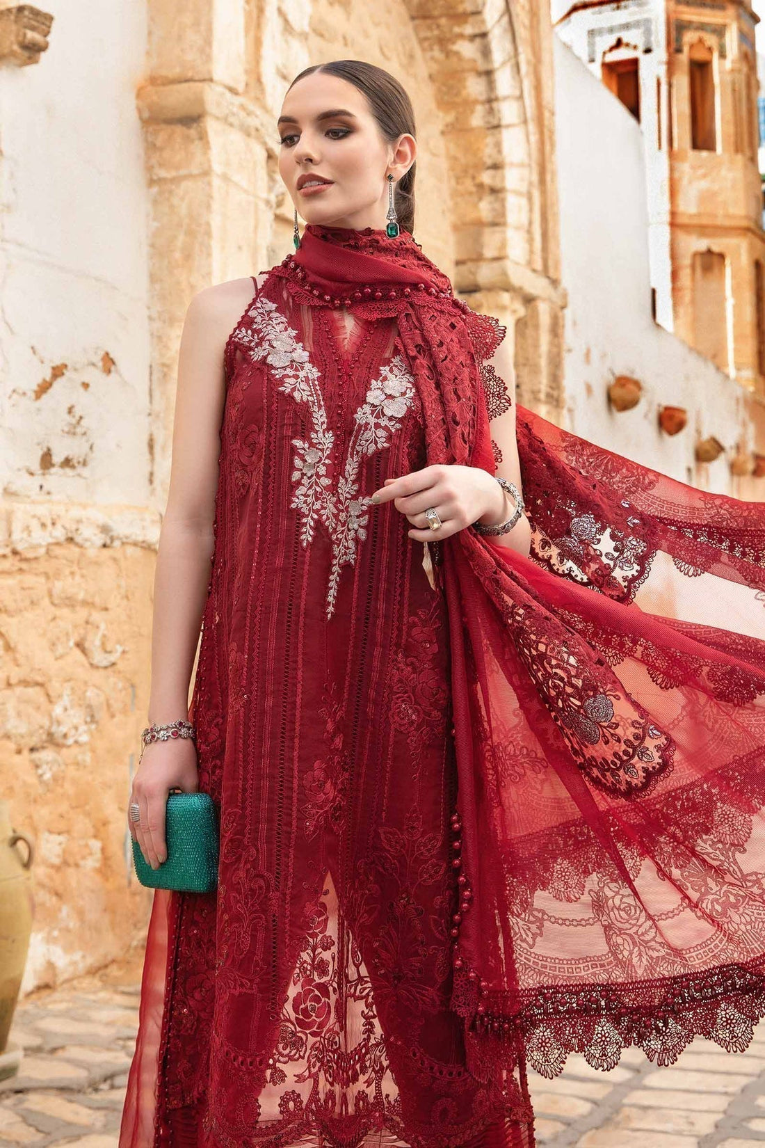 Maria B | Voyage a' Luxe Lawn | D-2401-B - House Of Hania