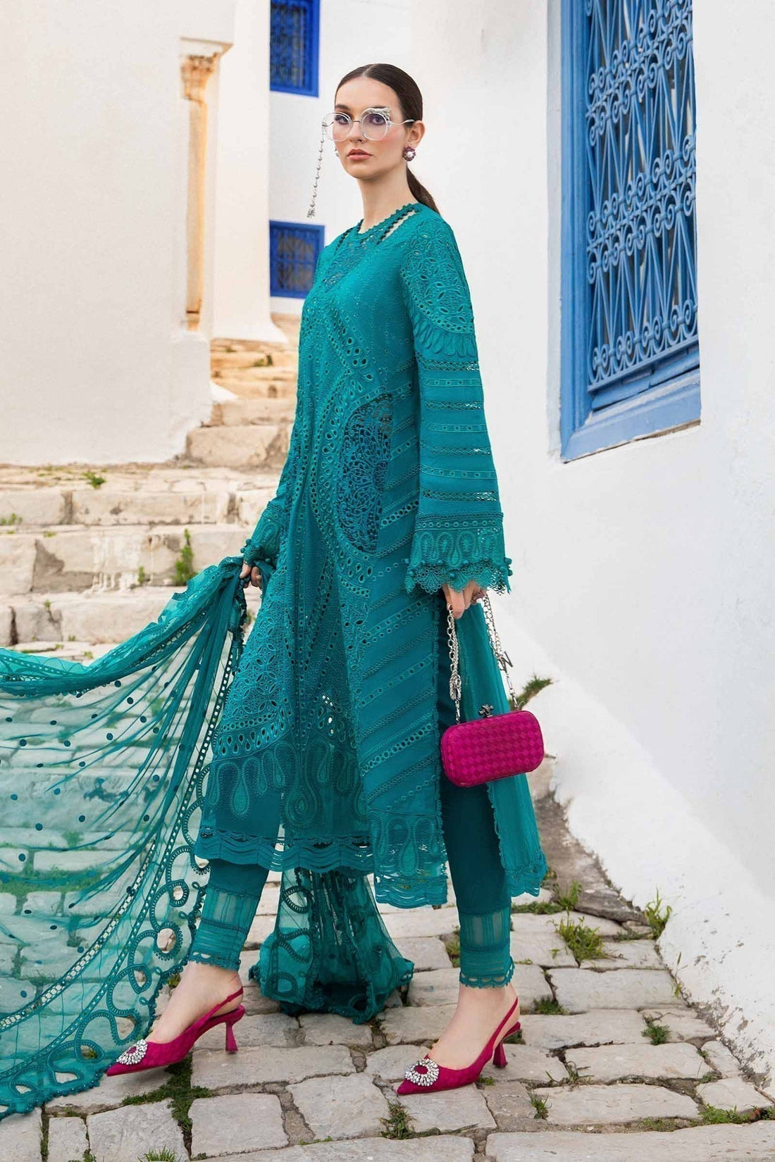 Maria B | Voyage a' Luxe Lawn | D-2402-A - House Of Hania