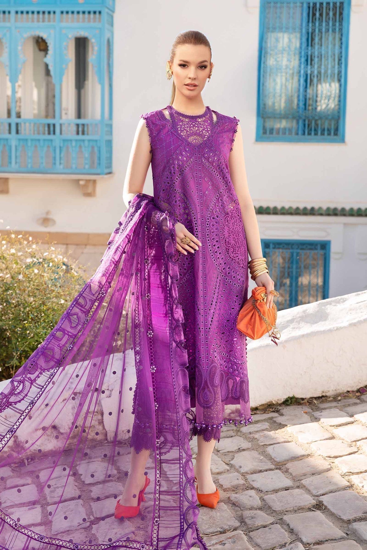 Maria B | Voyage a' Luxe Lawn | D-2402-B - House Of Hania