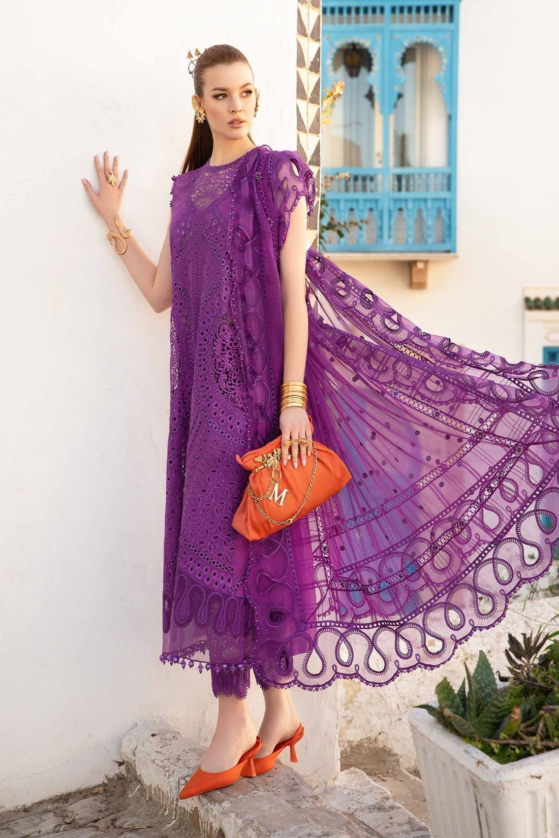 Maria B | Voyage a' Luxe Lawn | D-2402-B - House Of Hania