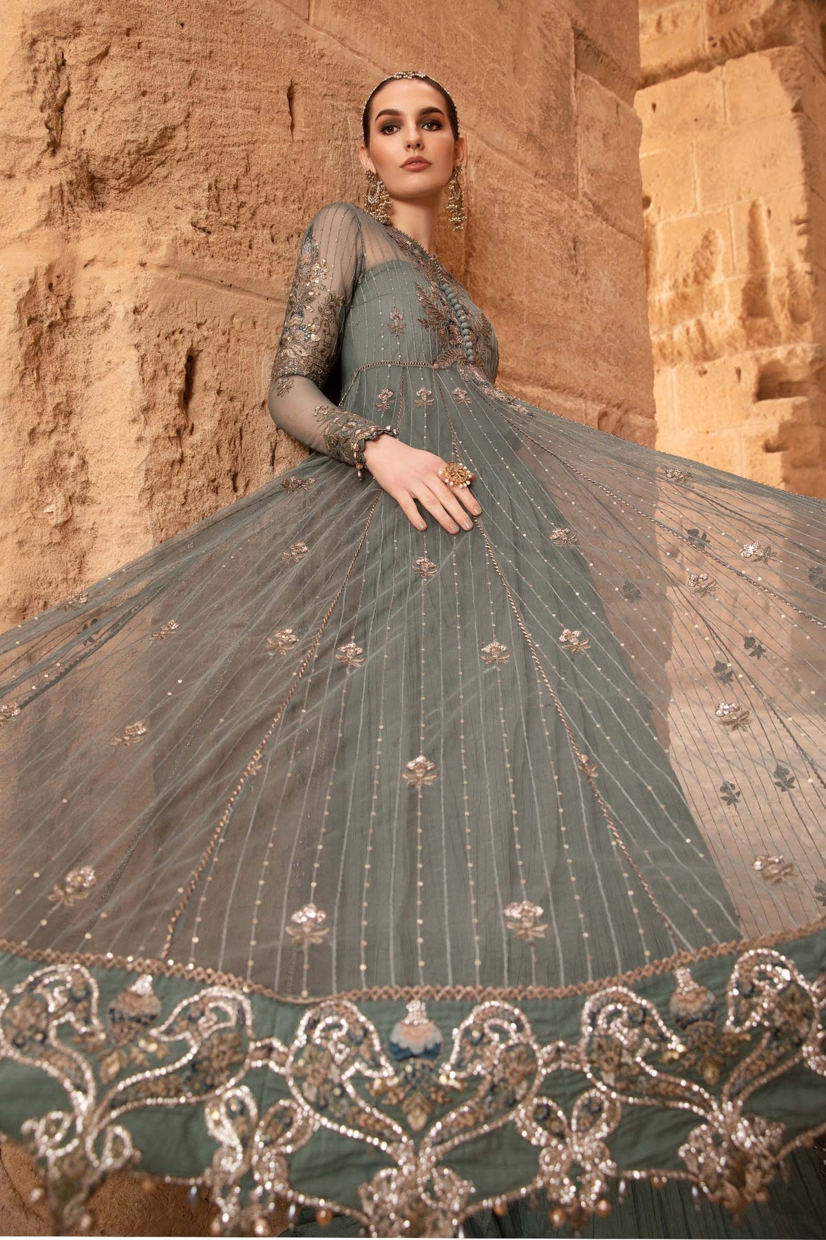 Maria B | Voyage a' Luxe Lawn | D-2403-A - House Of Hania