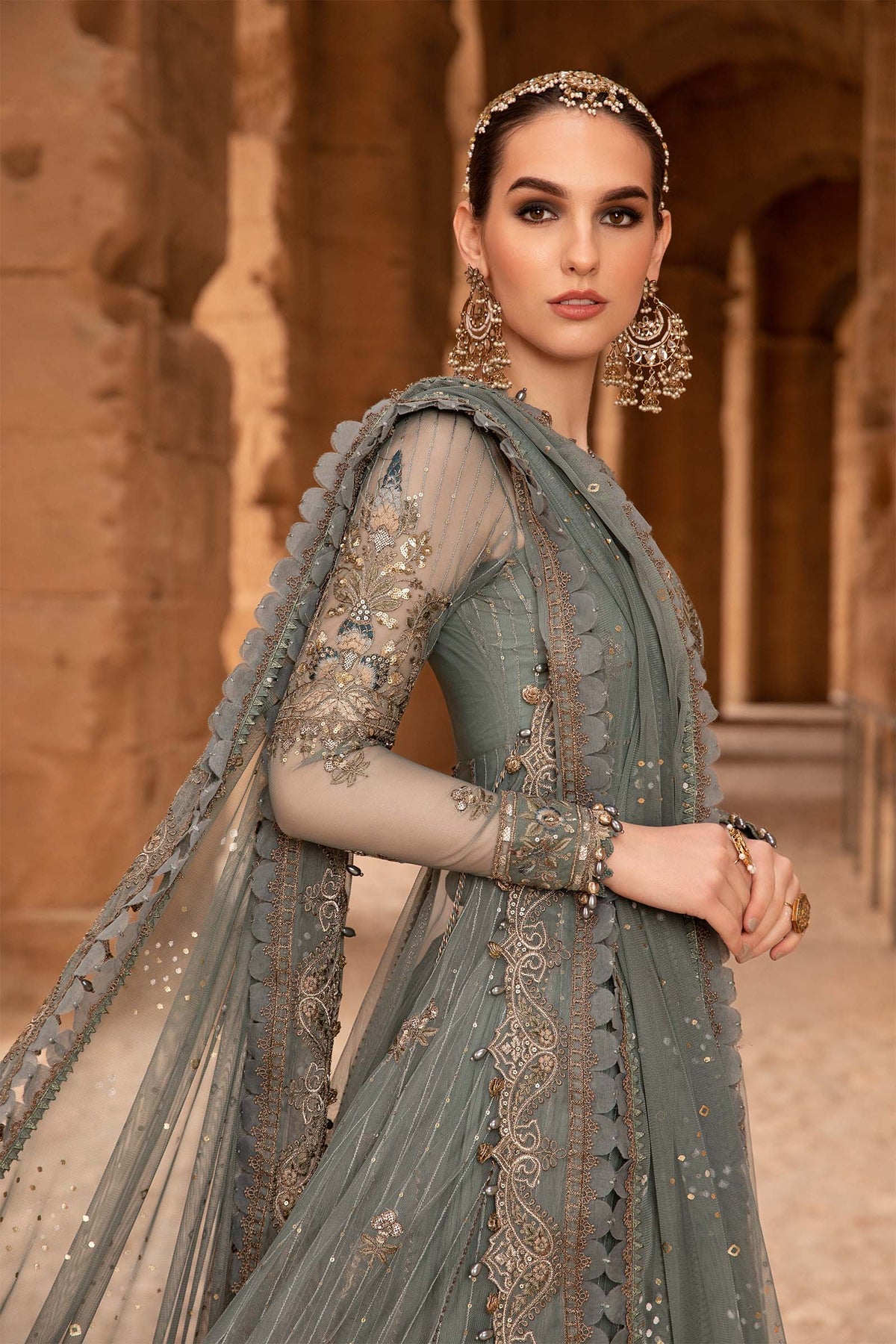 Maria B | Voyage a' Luxe Lawn | D-2403-A - House Of Hania