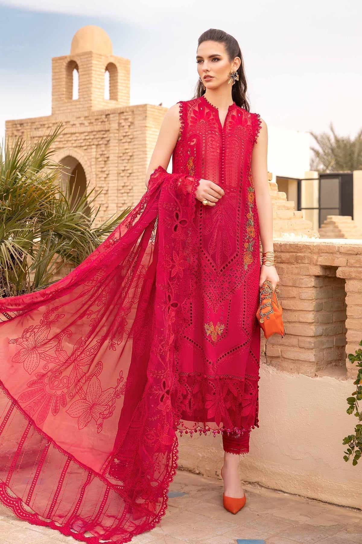 Maria B | Voyage a' Luxe Lawn | D-2404-A - House Of Hania