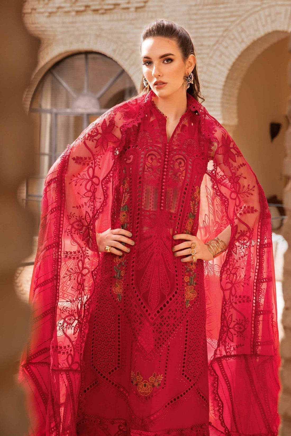 Maria B | Voyage a' Luxe Lawn | D-2404-A - House Of Hania