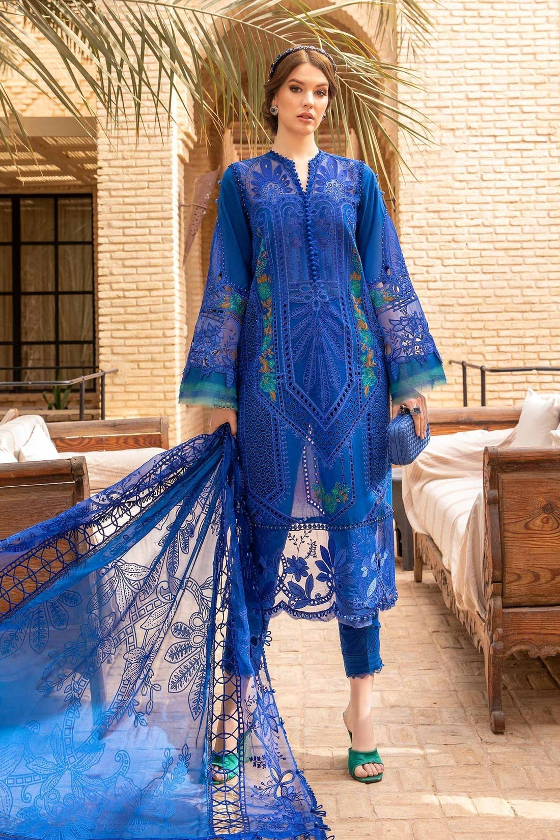 Maria B | Voyage a' Luxe Lawn | D-2404-B - House Of Hania
