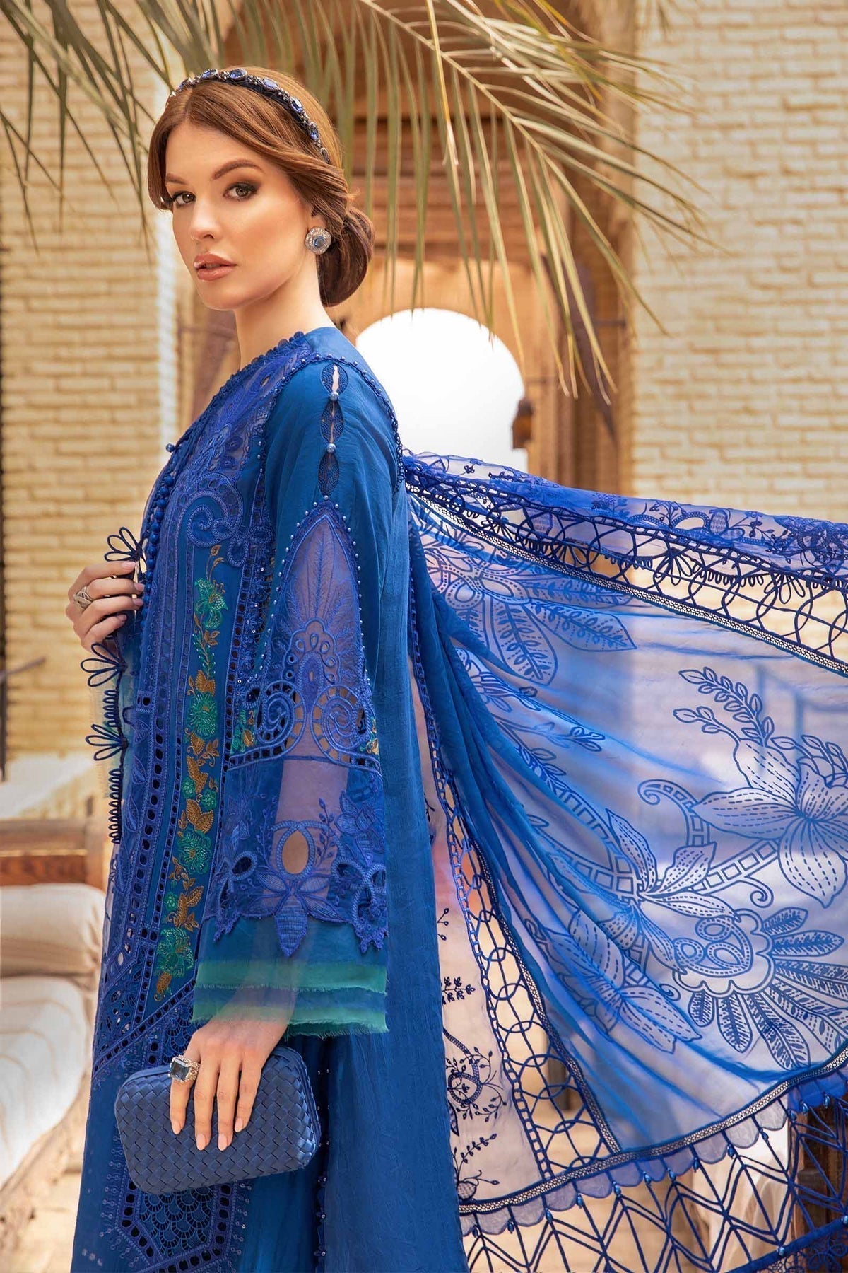 Maria B | Voyage a' Luxe Lawn | D-2404-B - House Of Hania