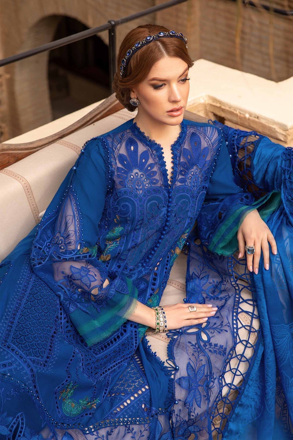 Maria B | Voyage a' Luxe Lawn | D-2404-B - House Of Hania