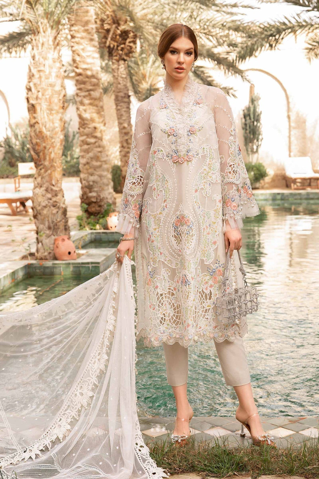 Maria B | Voyage a' Luxe Lawn | D-2405-A - House Of Hania
