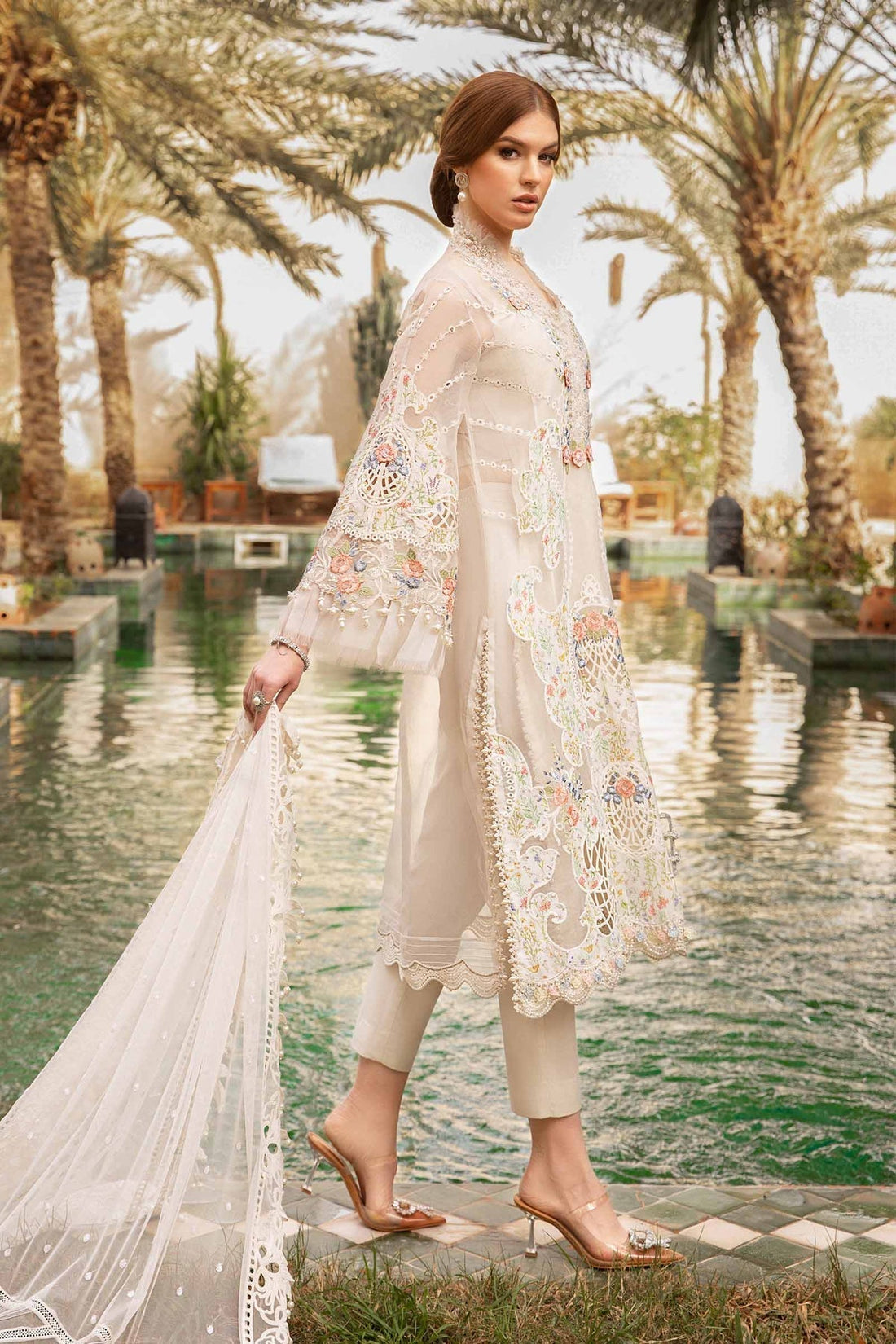 Maria B | Voyage a' Luxe Lawn | D-2405-A - House Of Hania