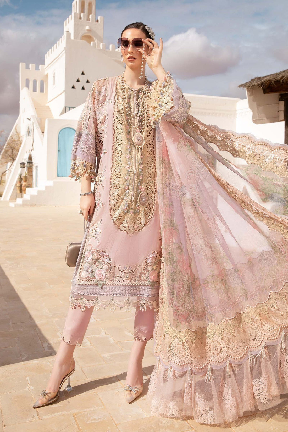 Maria B | Voyage a' Luxe Lawn | D-2406-A - House Of Hania