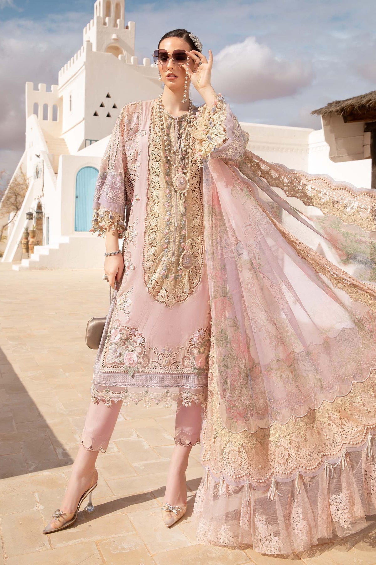 Maria B | Voyage a' Luxe Lawn | D-2406-A - House Of Hania