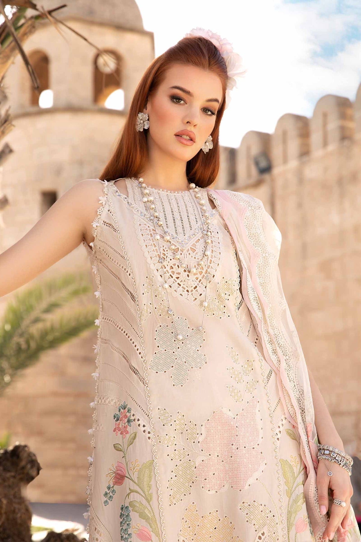 Maria B | Voyage a' Luxe Lawn | D-2407-A - House Of Hania