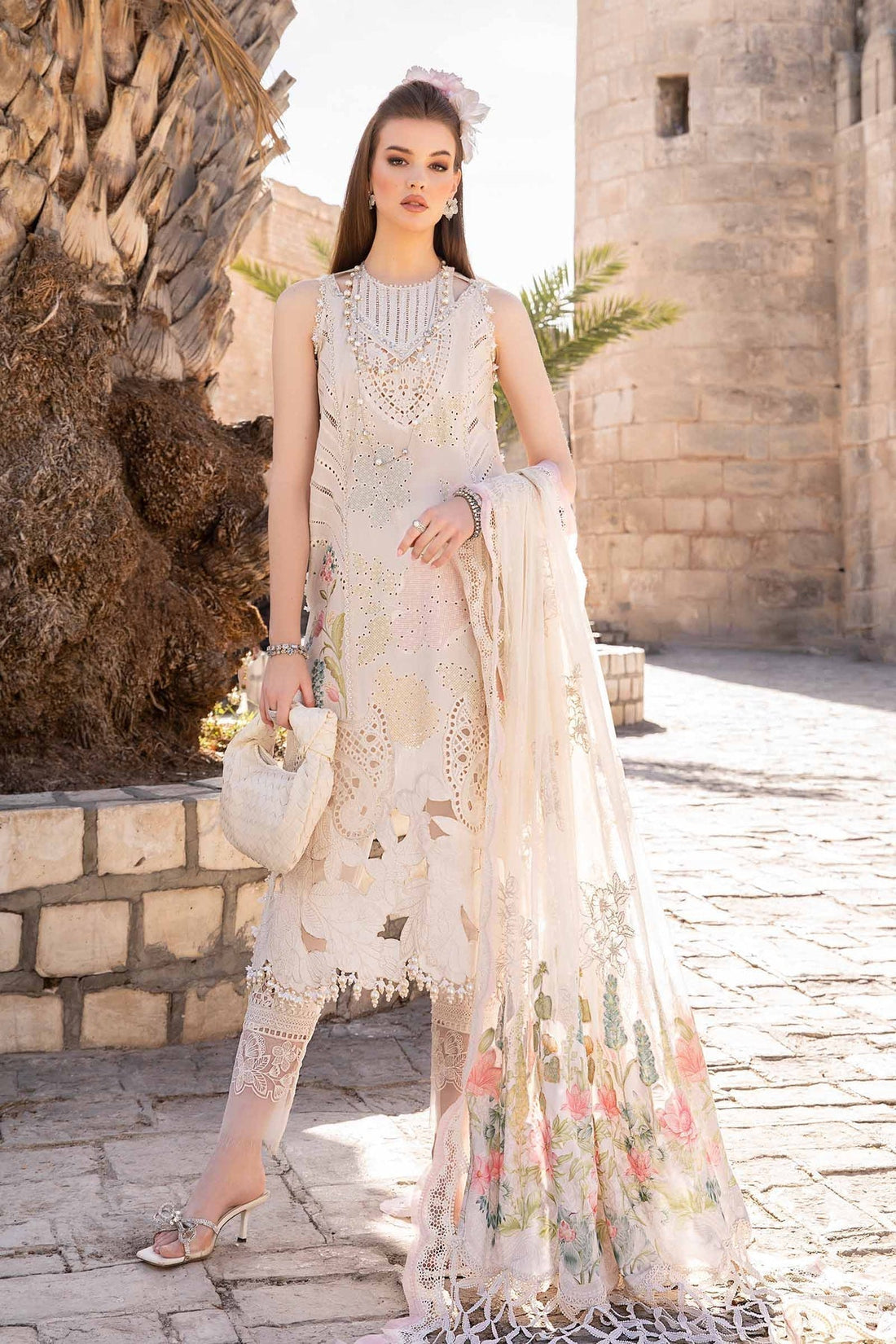 Maria B | Voyage a' Luxe Lawn | D-2407-A - House Of Hania