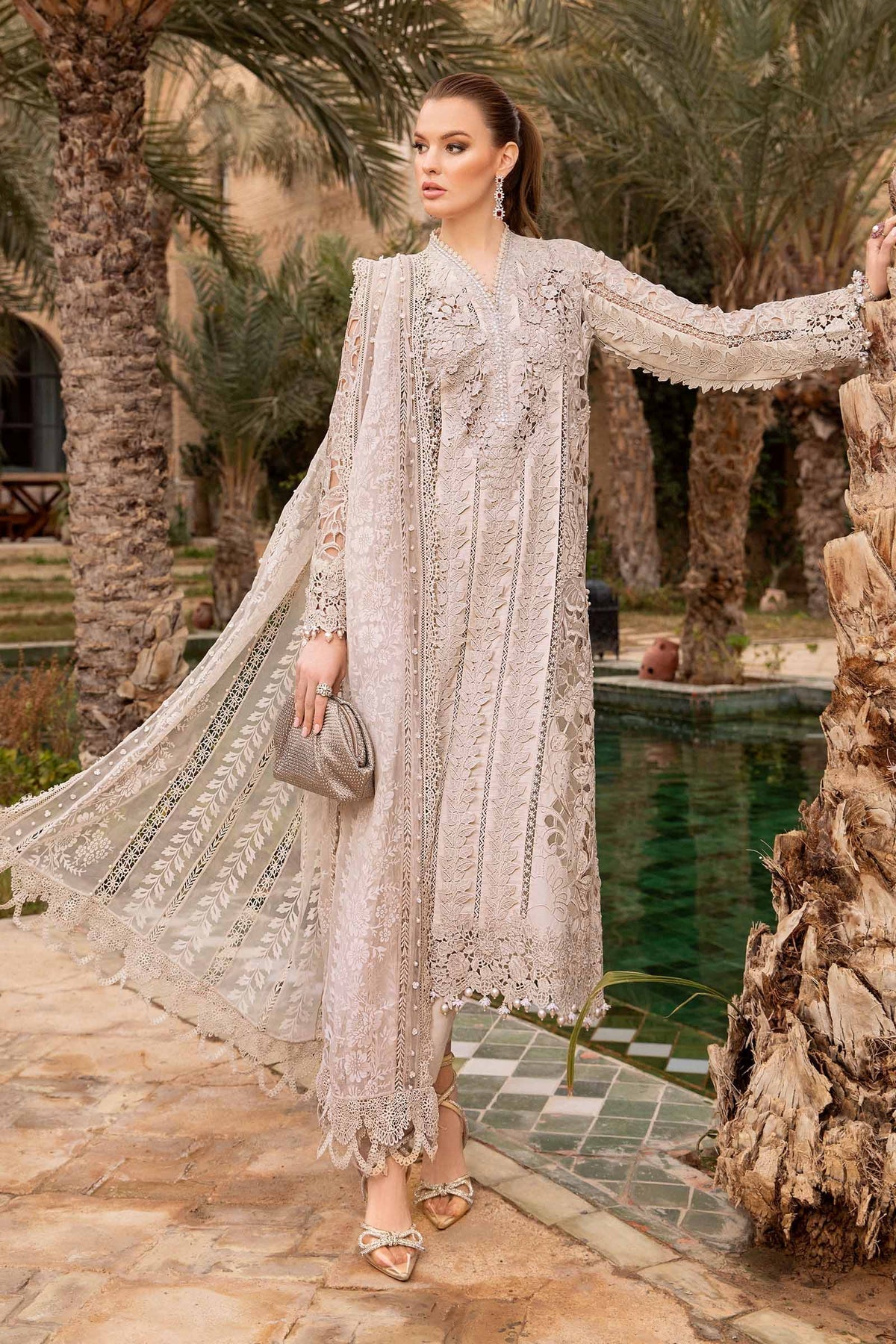 Maria B | Voyage a' Luxe Lawn | D-2409-A - House Of Hania