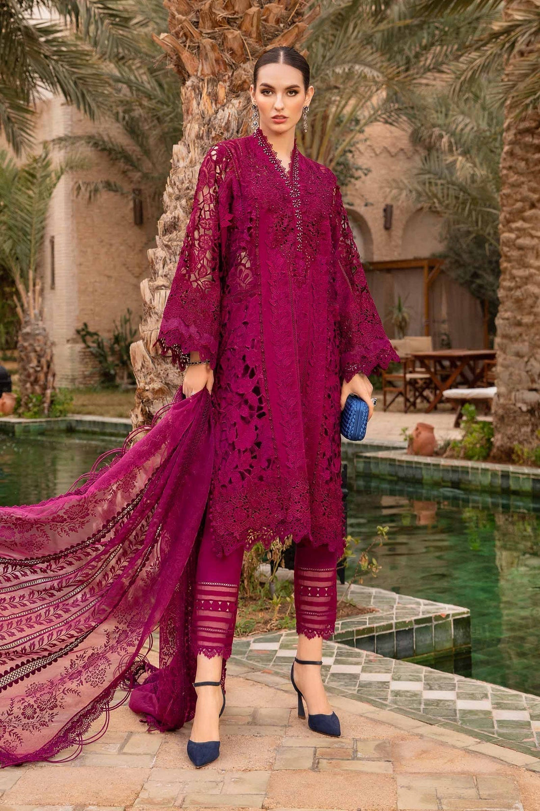Maria B | Voyage a' Luxe Lawn | D-2409-B - House Of Hania