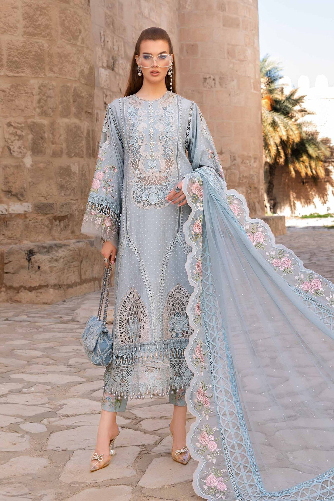 Maria B | Voyage a' Luxe Lawn | D-2410-B - House Of Hania