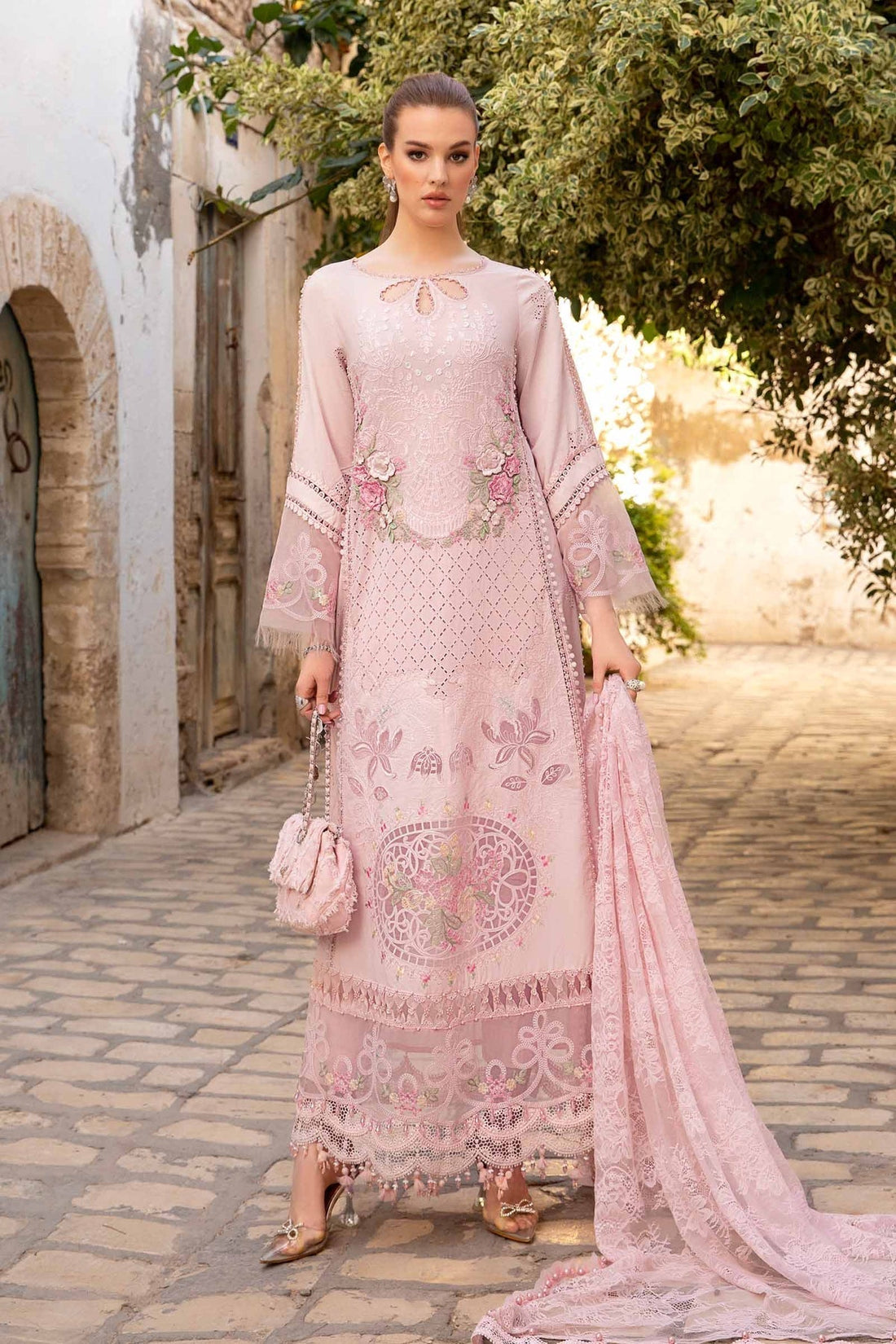 Maria B | Voyage a' Luxe Lawn | D-2411-A - House Of Hania