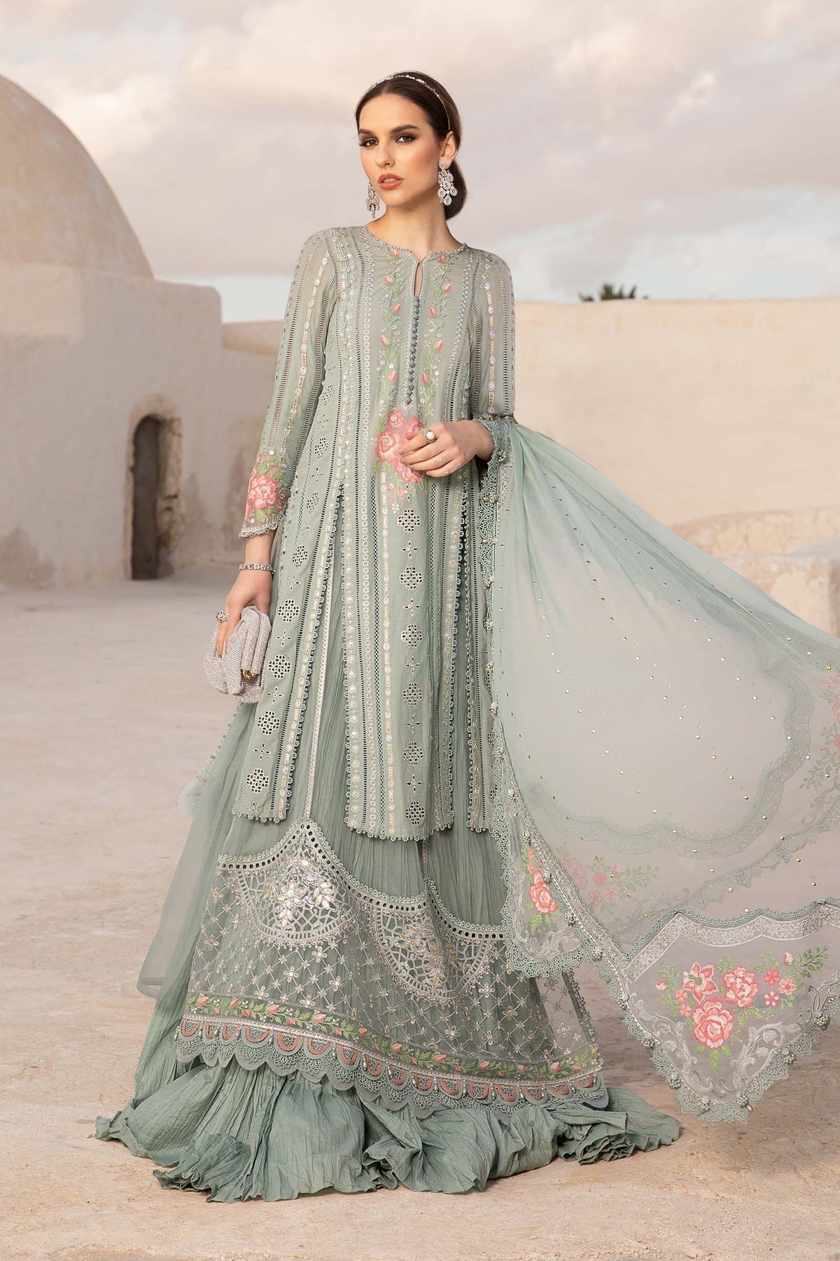 Maria B | Voyage a' Luxe Lawn | D-2412-B - House Of Hania