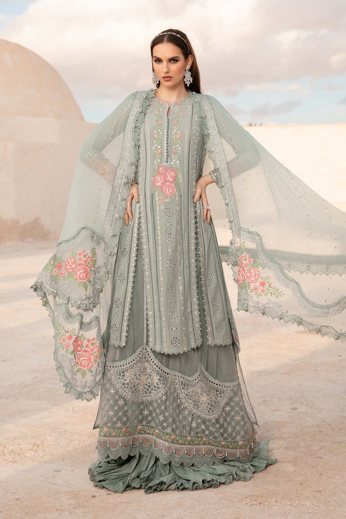 Maria B | Voyage a' Luxe Lawn | D-2412-B - House Of Hania