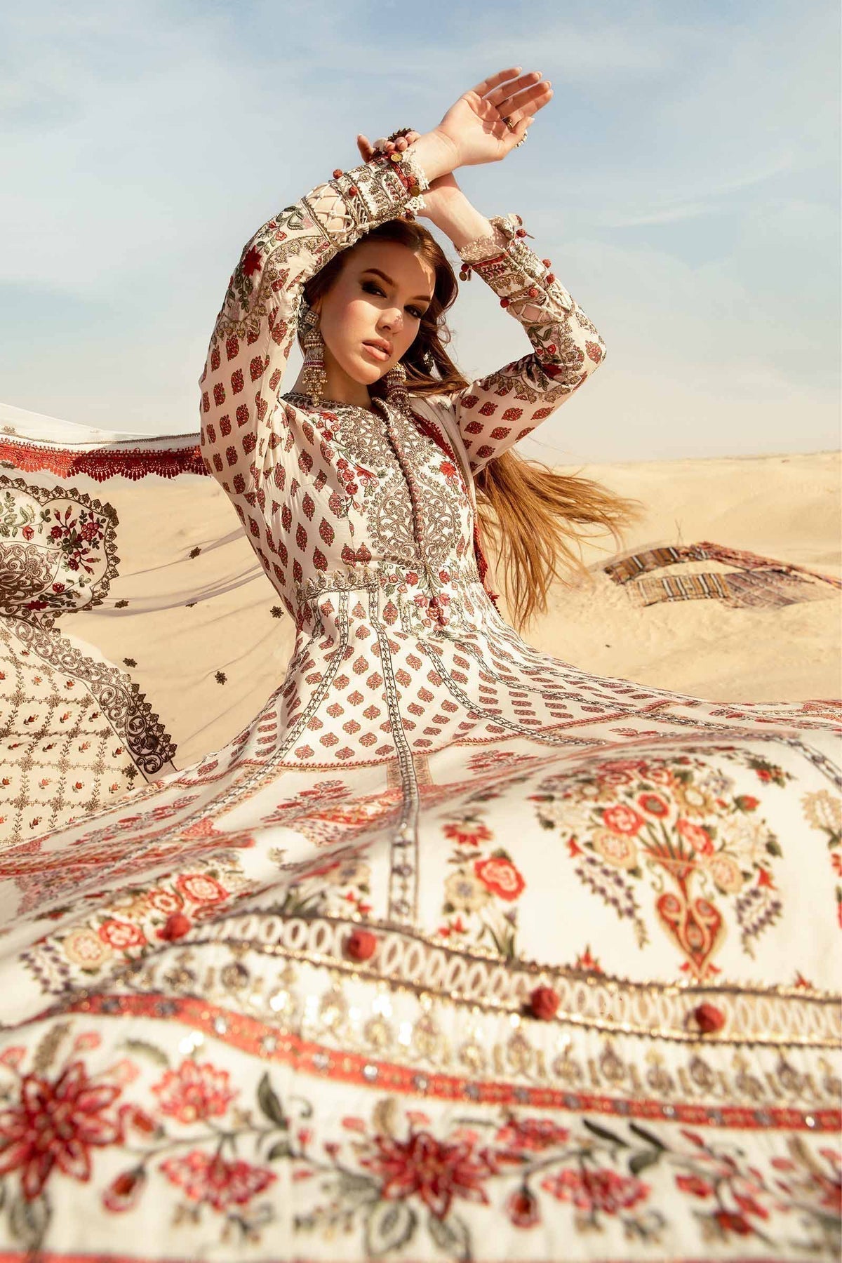 Maria B | Voyage a' Luxe Lawn | D-2413-A - House Of Hania