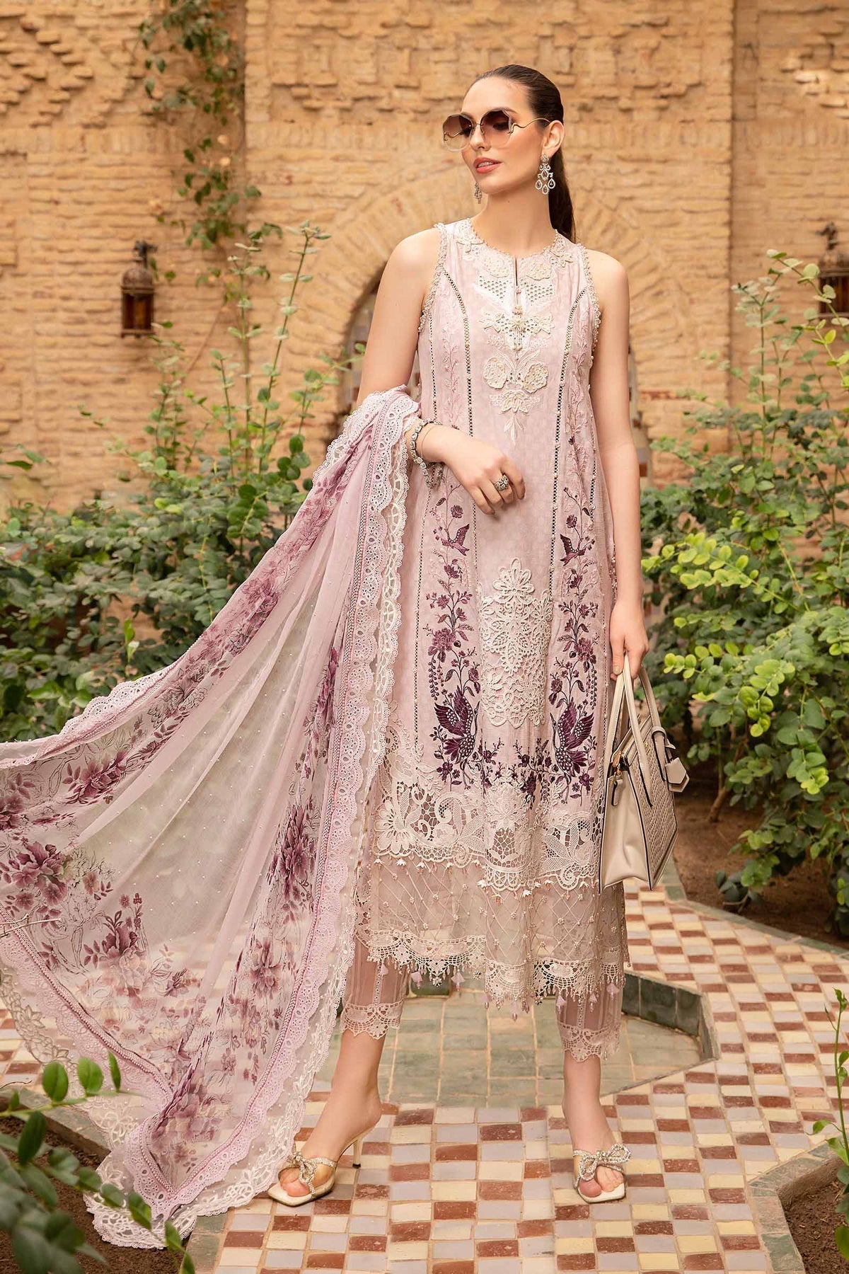 Maria B | Voyage a' Luxe Lawn | D-2414-A - House Of Hania