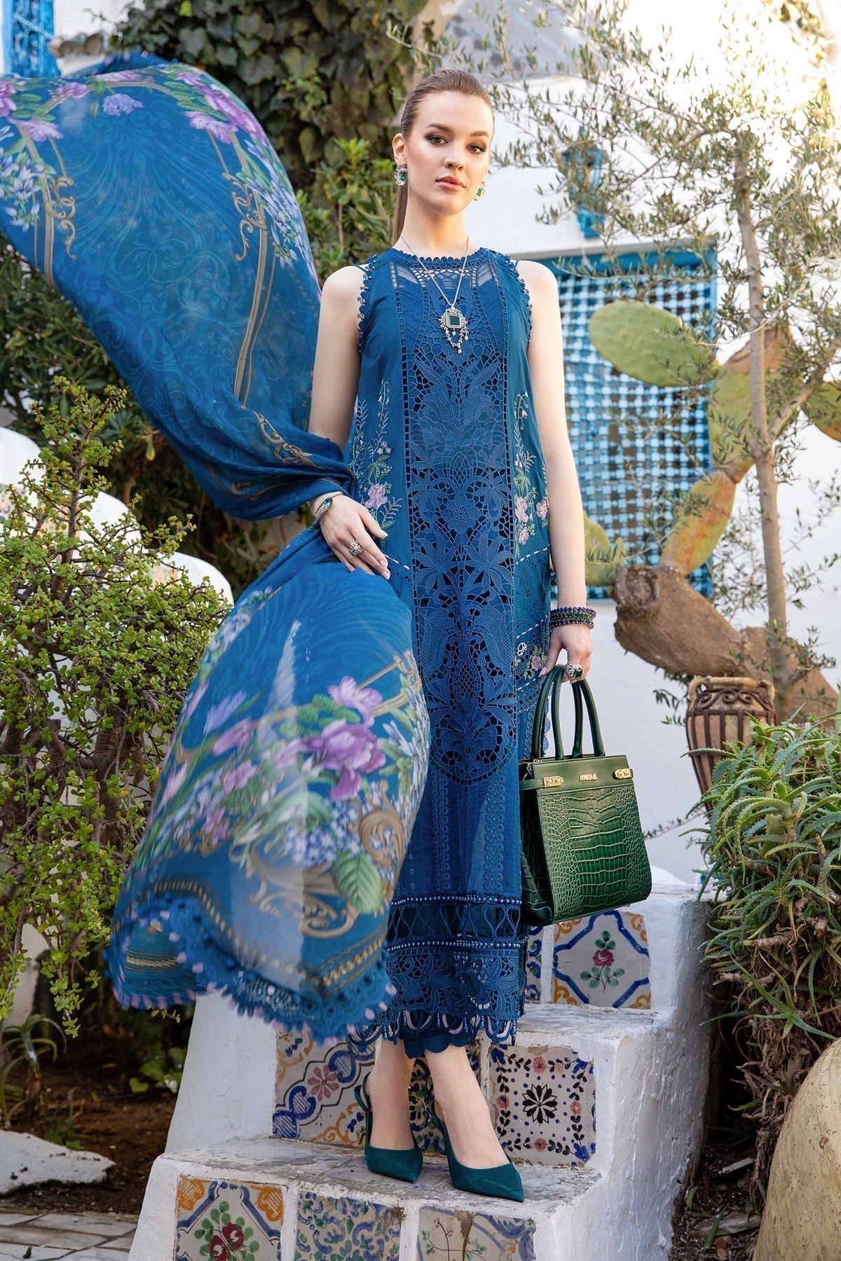 Maria B | Voyage a' Luxe Lawn | D-2415-A - House Of Hania