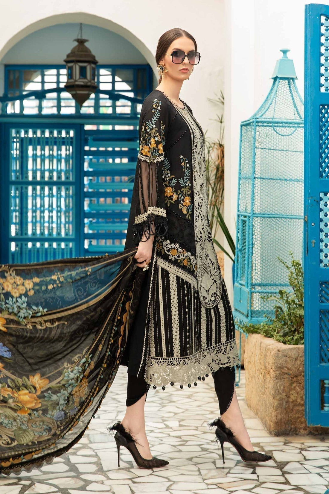 Maria B | Voyage a' Luxe Lawn | D-2415-B - House Of Hania