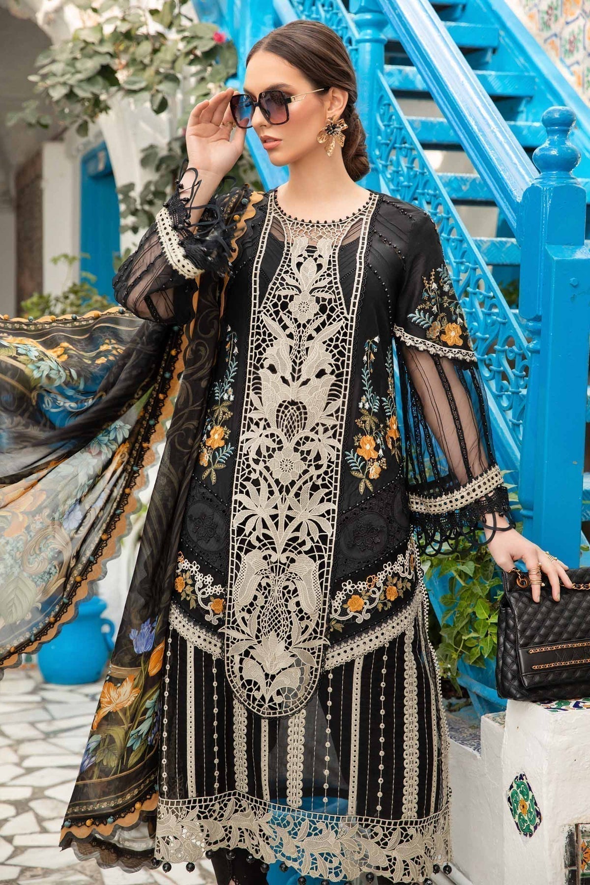 Maria B | Voyage a' Luxe Lawn | D-2415-B - House Of Hania