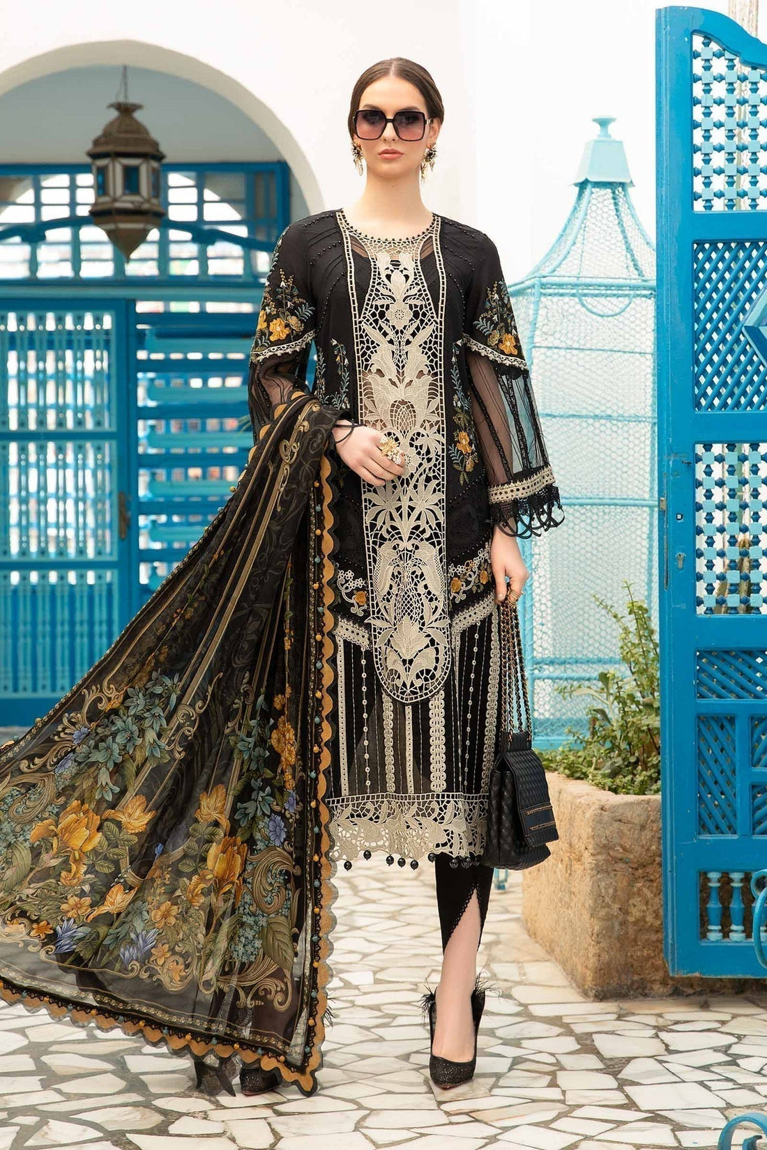 Maria B | Voyage a' Luxe Lawn | D-2415-B - House Of Hania