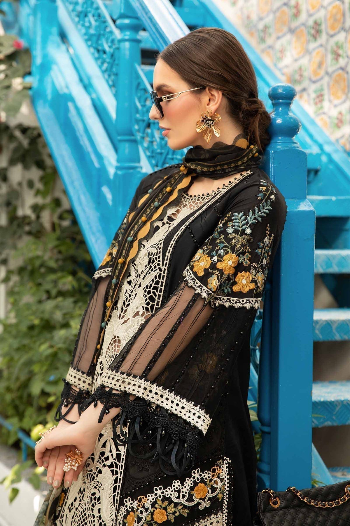 Maria B | Voyage a' Luxe Lawn | D-2415-B - House Of Hania