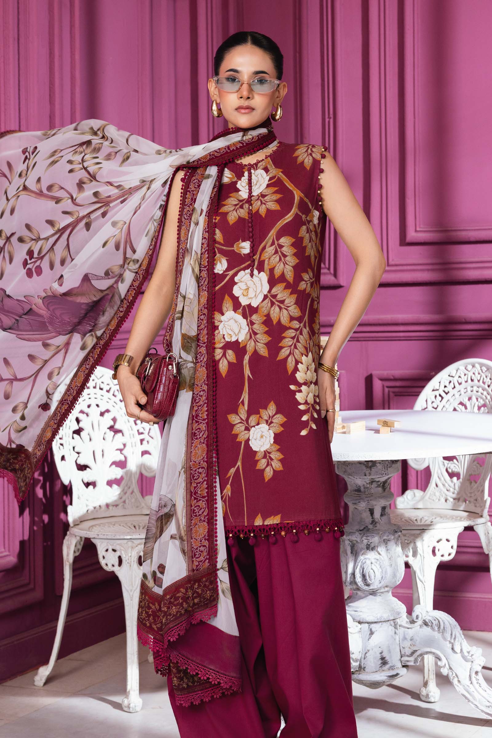 Maria B | Winter Basics 25 | MB-CUS25-1102B - House Of Hania